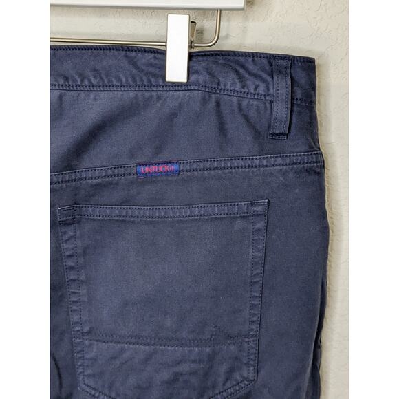 UNTUCKit Straight Fit Navy Blue Flat Front Casual Work Pants Mens Size 34 x 32 - Picture 8 of 8